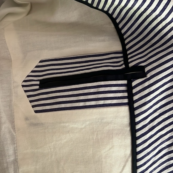 J Crew crisp blue and white stripe blazer - Picture 4 of 7